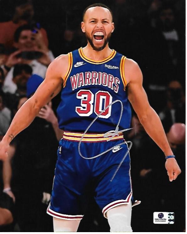 Stephen Curry Golden State Warriors Autographed 8x10 Photo GA coa