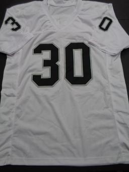 Mark Van Eeghan Oakland Raiders Autographed Custom Football Jersey JSA W coa