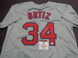 David Ortiz Boston Red Sox Autographed Custom Baseball Jersey GA coa