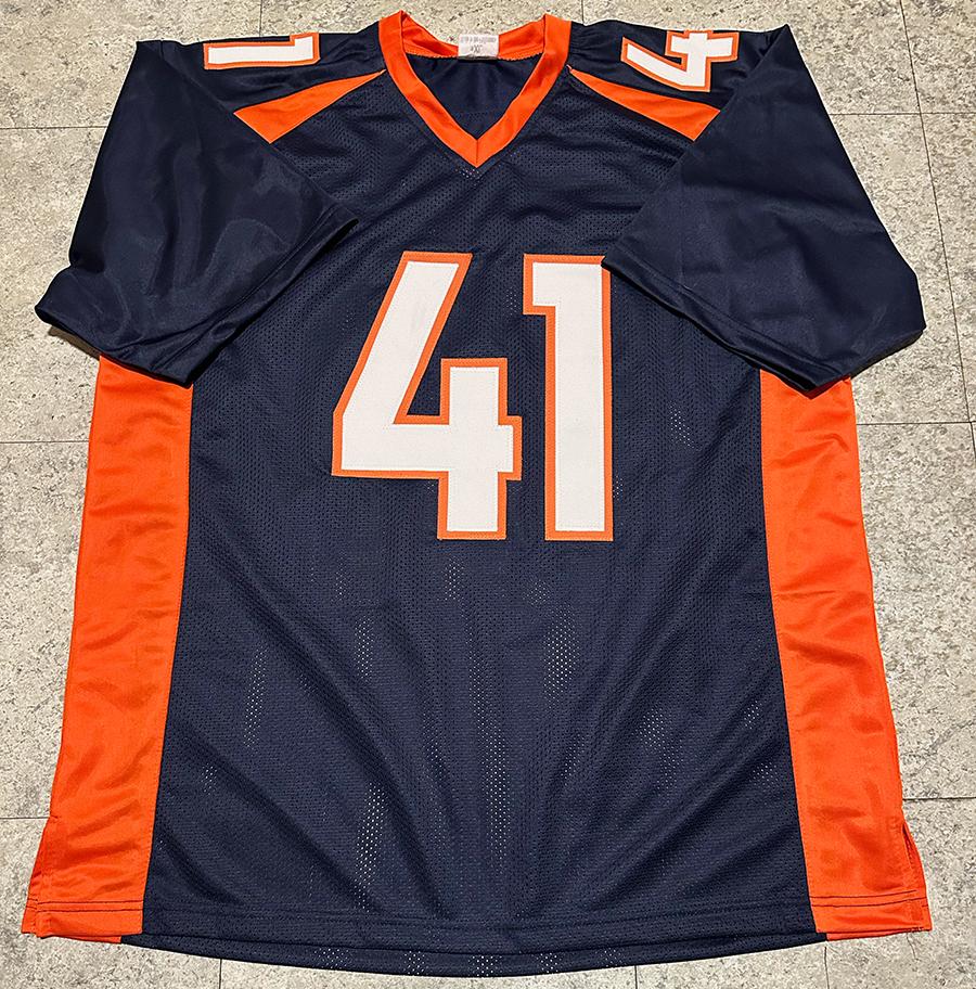 Drew Sanders Denver Broncos Autographed Custom Football Jersey Beckett Hologram