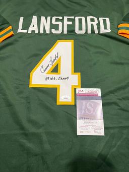 Carney Lansford Oakland A's Autographed & Inscribed Custom Baseball Jersey JSA w coa