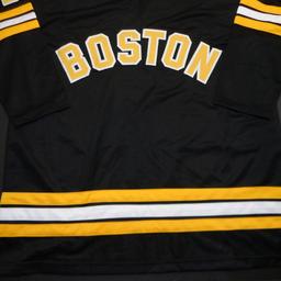 Johnny Bucyk Boston Bruins Autographed & Inscribed Custom Hockey Jersey JSA W coa
