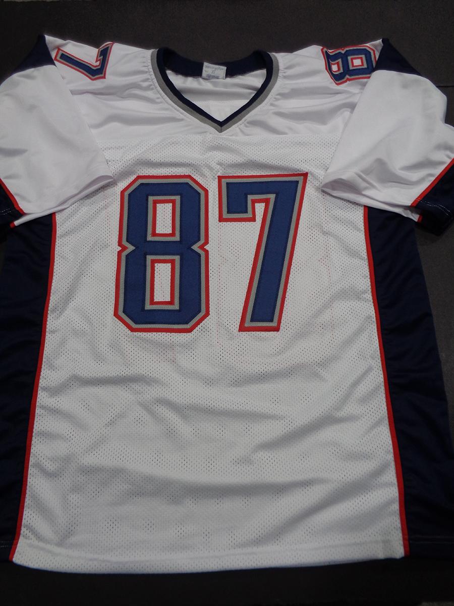 Rob Gronkowski New England Patriots Autographed Custom Football Jersey GA coa