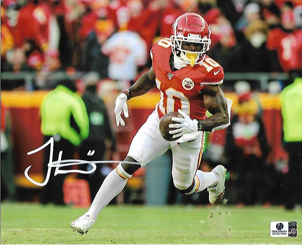 Tyreek Hill Kansas City Chiefs Autographed 8x10 Photo GA coa