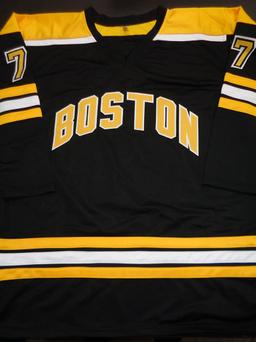 Ray Bourque Boston Bruins Autographed & Inscribed Custom Hockey Jersey JSA W coa