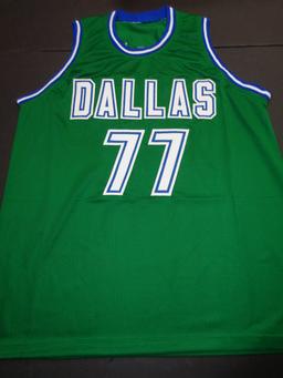 Luka Doncic Dallas Mavericks Autographed Custom Basketball Jersey GA coa