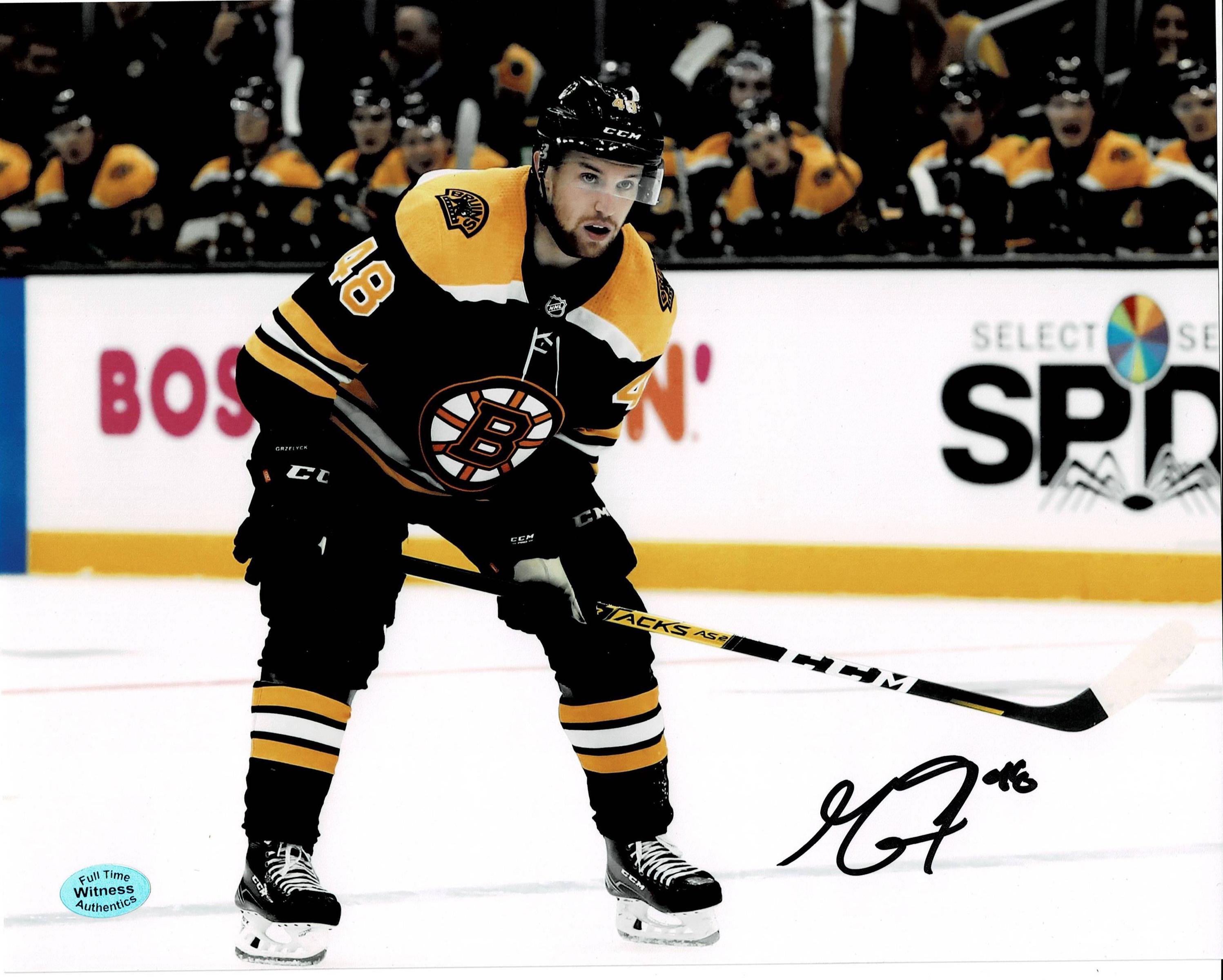 Matt Grzelcyk Boston Bruins Autographed 8x10 Photo Full Time coa