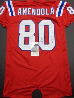 Danny Amendola New England Patriots Autographed Custom Football Jersey JSA w coa