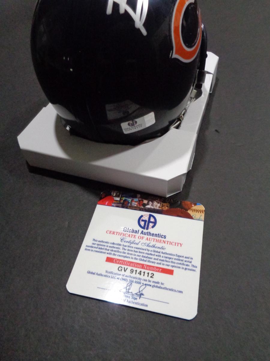 Brian Urlacher Chicago Bears Autographed Riddell Mini Helmet w/GA coa
