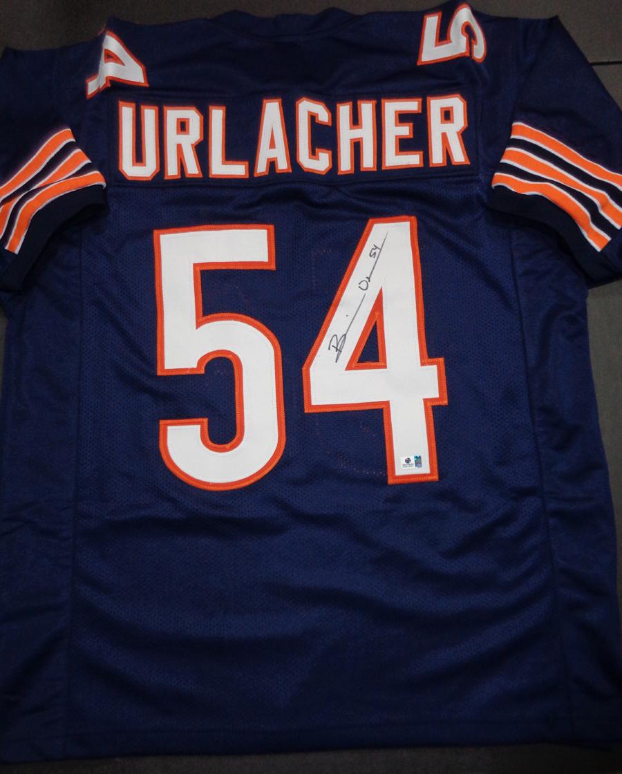 Brian Urlacher Chicago Bears Autographed Custom Football Jersey GA coa