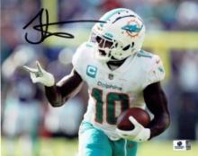 Tyreek Hill Miami Dolphins Autographed 8x10 Photo GA coa