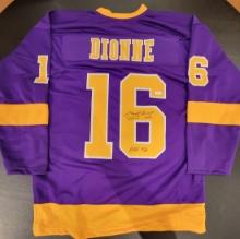 Marcel Dionne Los Angeles Kings Autographed Custom Hockey Jersey JSA W coa