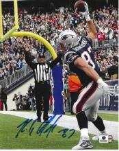 Rob Gronkowski New England Patriots Autographed 8x10 Photo GA coa