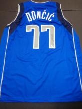 Luka Doncic Dallas Mavericks Autographed Custom Basketball Jersey GA coa