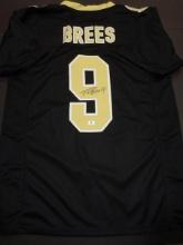 Drew Brees New Orleans Saints Autographed Custom Football Jersey GA coa