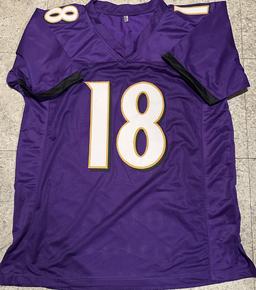 Dayton Wade Baltimore Ravens Autographed Custom Football Jersey JSA W coa