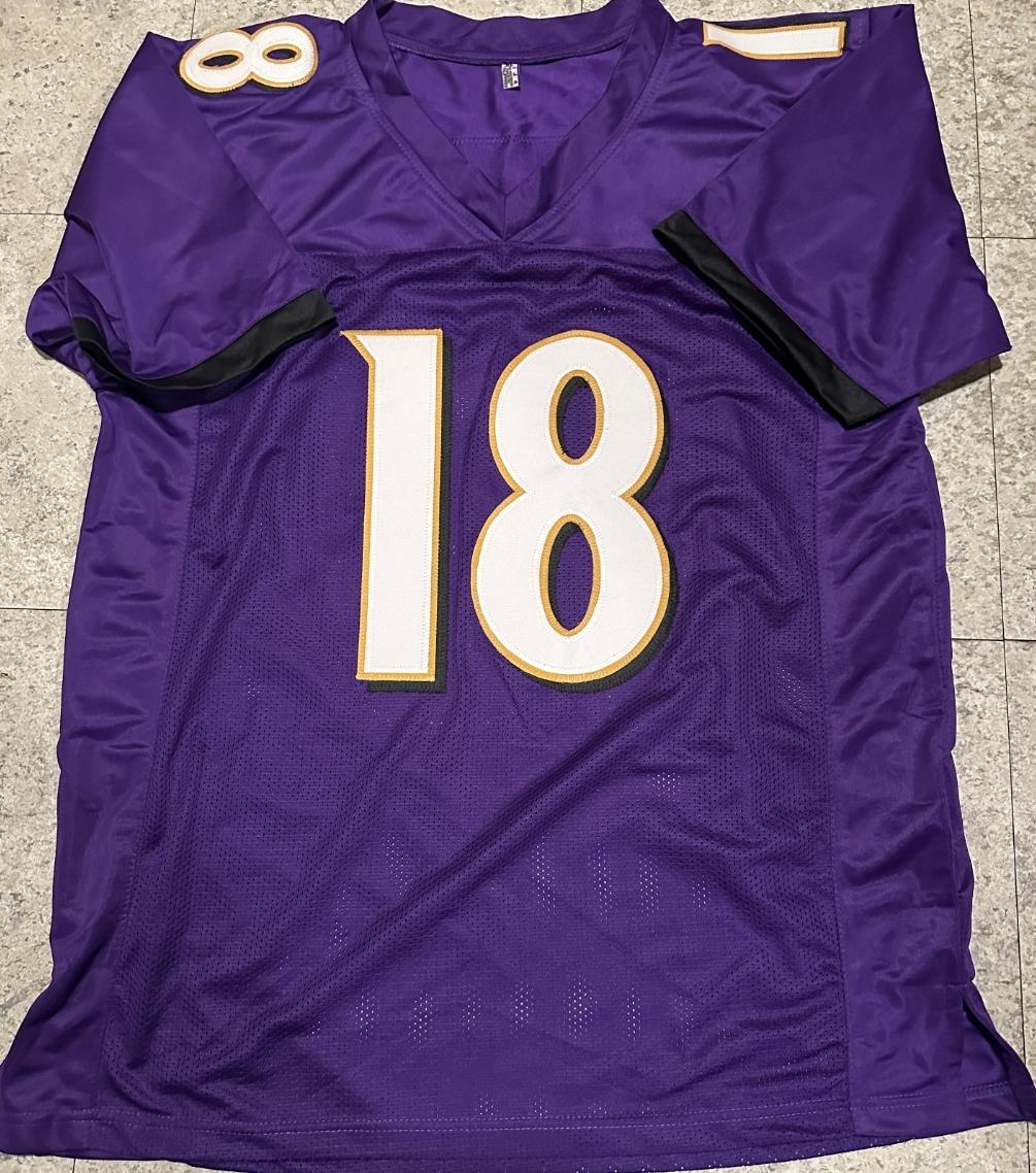 Dayton Wade Baltimore Ravens Autographed Custom Football Jersey JSA W coa