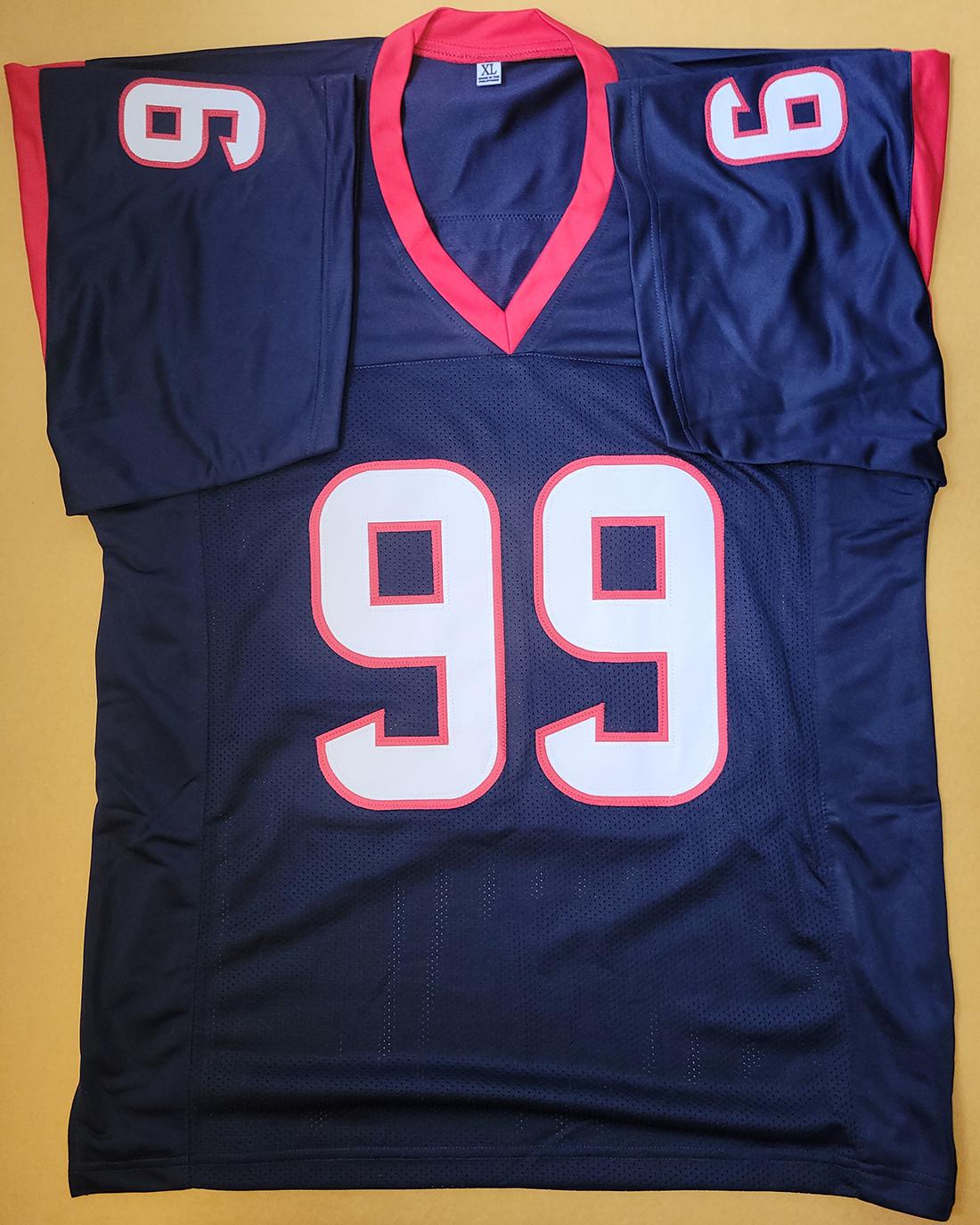 J. J. Watt Houston Texans Autographed Custom Football Jersey GA coa