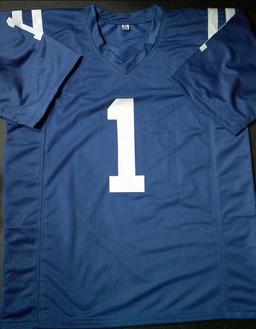 Josh Downs Indianapolis Colts Autographed Custom Football Jersey Beckett Hologram