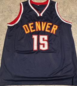Nikola Jokic Denver Nuggets Autographed Custom Basketball Jersey GA coa