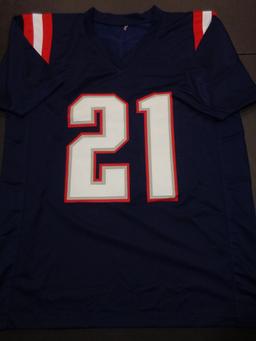 Adrian Phillips New England Patriots Autographed Custom Football Jersey JSA W coa
