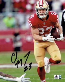 Christian McCaffery San Francisco 49ers Autographed 8x10 Photo GA coa  *2