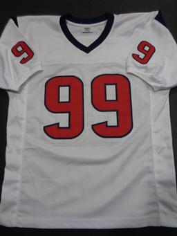 J.J. Watt Houston Texans Autographed Custom Football Jersey GA coa