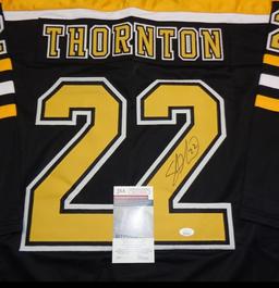 Shawn Thornton Boston Bruins Autographed Custom Hockey Jersey JSA W coa