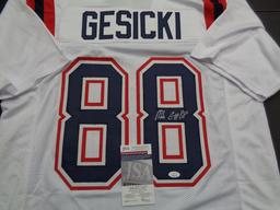 Mike Gesicki New England Patriots Autographed Custom Football Jersey JSA W coa