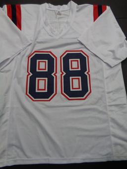 Mike Gesicki New England Patriots Autographed Custom Football Jersey JSA W coa