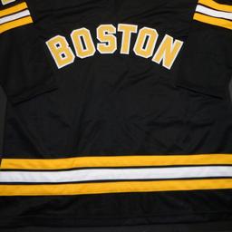 Gerry Cheevers Boston Bruins Autographed & Inscribed Custom Hockey Jersey JSA W coa