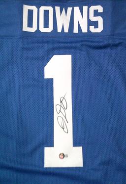 Josh Downs Indianapolis Colts Autographed Custom Football Jersey Beckett Hologram