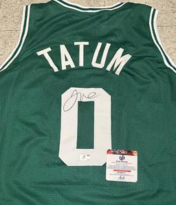Jason Tatum Boston Celtics Autographed Custom Basketball Jersey coa