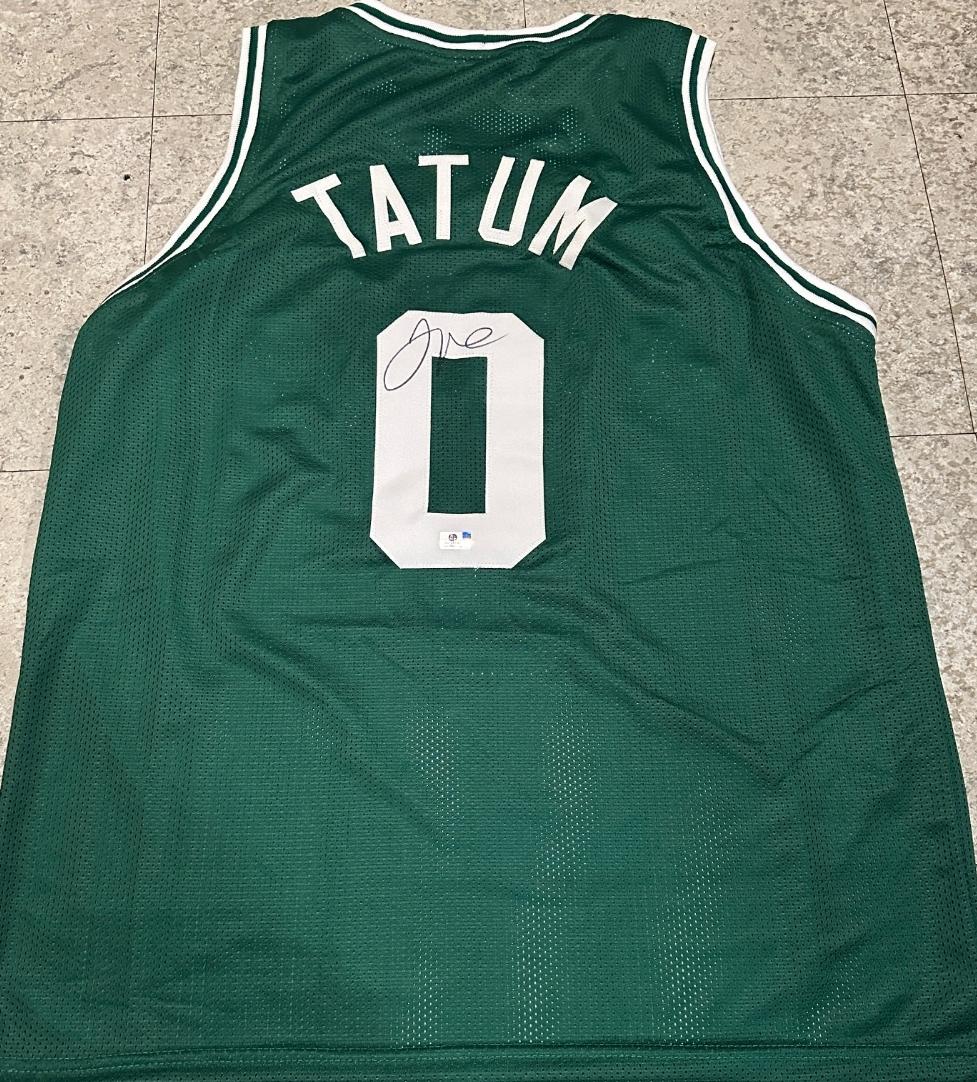 Jason Tatum Boston Celtics Autographed Custom Basketball Jersey coa