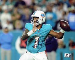 Tua Tagovailoa Miami Dolphins Autographed 8x10 Photo coa  *2