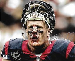 J.J. Watt Houston Texans Autographed 8x10 Photo coa *2