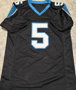 Diontae Johnson Carolina Panthers Autographed Custom Football Jersey coa