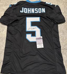 Diontae Johnson Carolina Panthers Autographed Custom Football Jersey coa