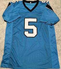 Diontae Johnson Carolina Panthers Autographed Custom Football Jersey coa