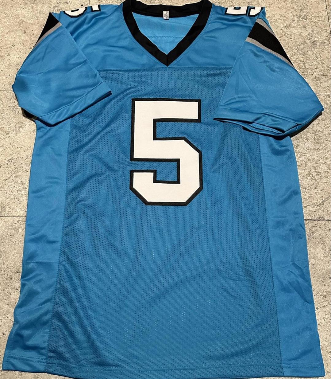 Diontae Johnson Carolina Panthers Autographed Custom Football Jersey coa