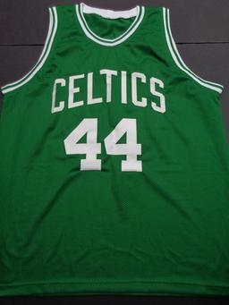 Brian Scalabrine Boston Celtics Autographed & Ins Custom Basketball Jersey coa