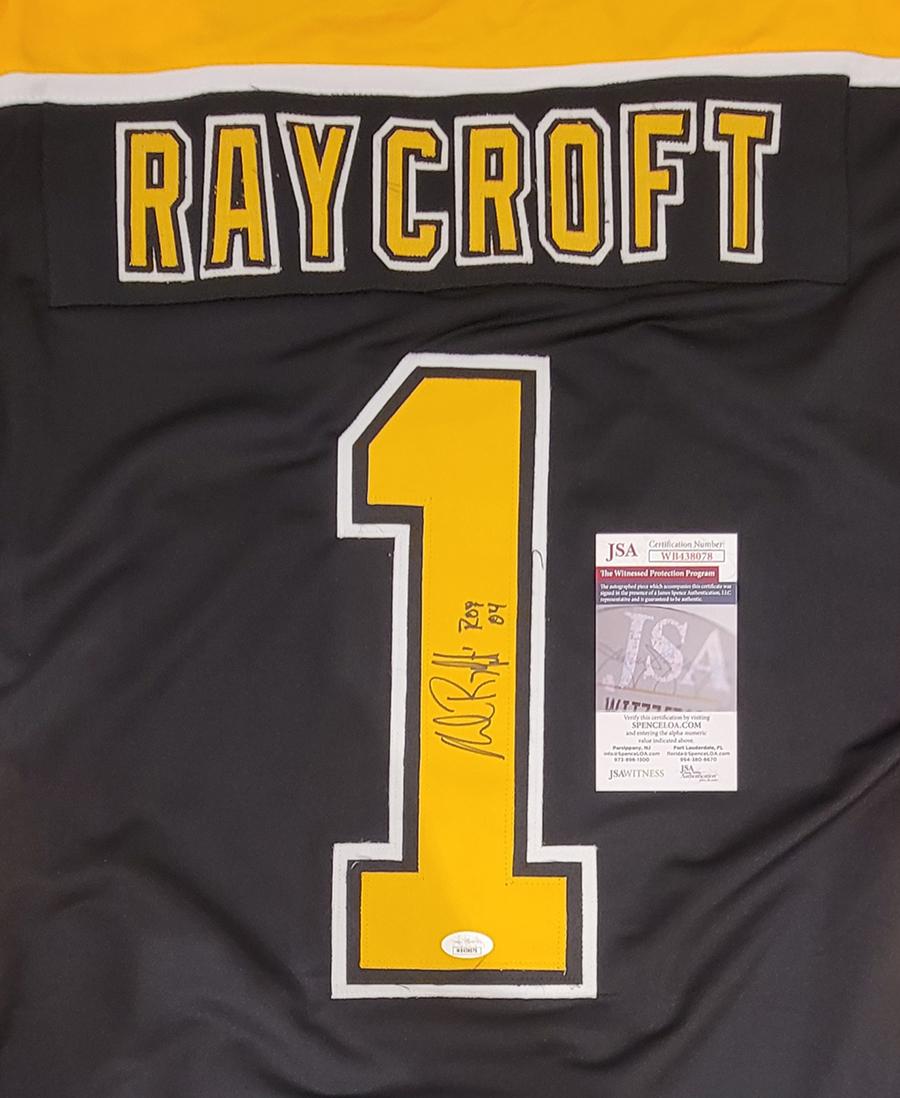 Andrew Raycroft Boston Bruins Autographed Custom Hockey Jersey coa