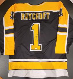 Andrew Raycroft Boston Bruins Autographed Custom Hockey Jersey coa
