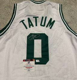 Jason Tatum Boston Celtics Autographed Custom Basketball Jersey coa