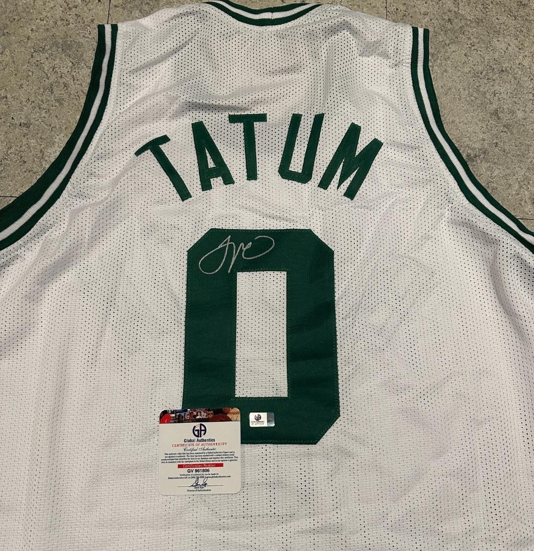 Jason Tatum Boston Celtics Autographed Custom Basketball Jersey coa