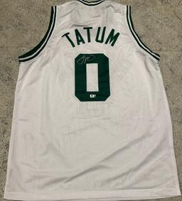 Jason Tatum Boston Celtics Autographed Custom Basketball Jersey coa