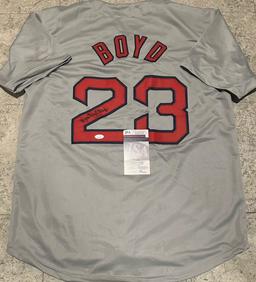 Dennis 'Oil Can' Boyd Boston Red Sox Autographed Custom Baseball Jersey coa