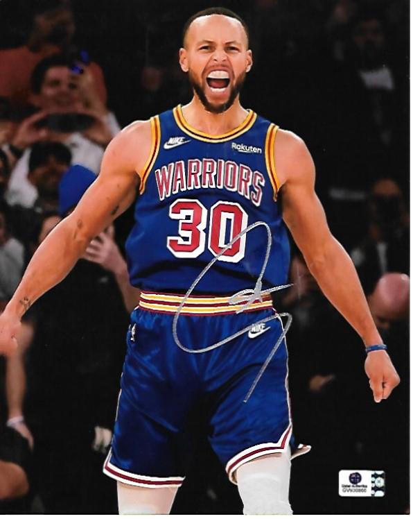 Stephen Curry Golden State Warriors Autographed 8x10 Photo coa  *10