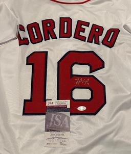 Franchy Cordero Boston Red Sox Autographed Custom Baseball Jersey coa
