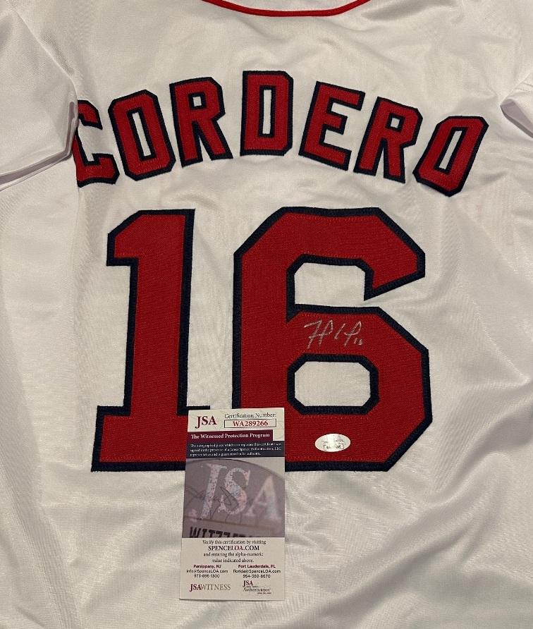Franchy Cordero Boston Red Sox Autographed Custom Baseball Jersey coa